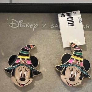 Disney Baublebar Mickey Minnie Witch Hat Halloween earrings NIB